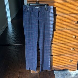 Express Editor Blue Plaid size 0